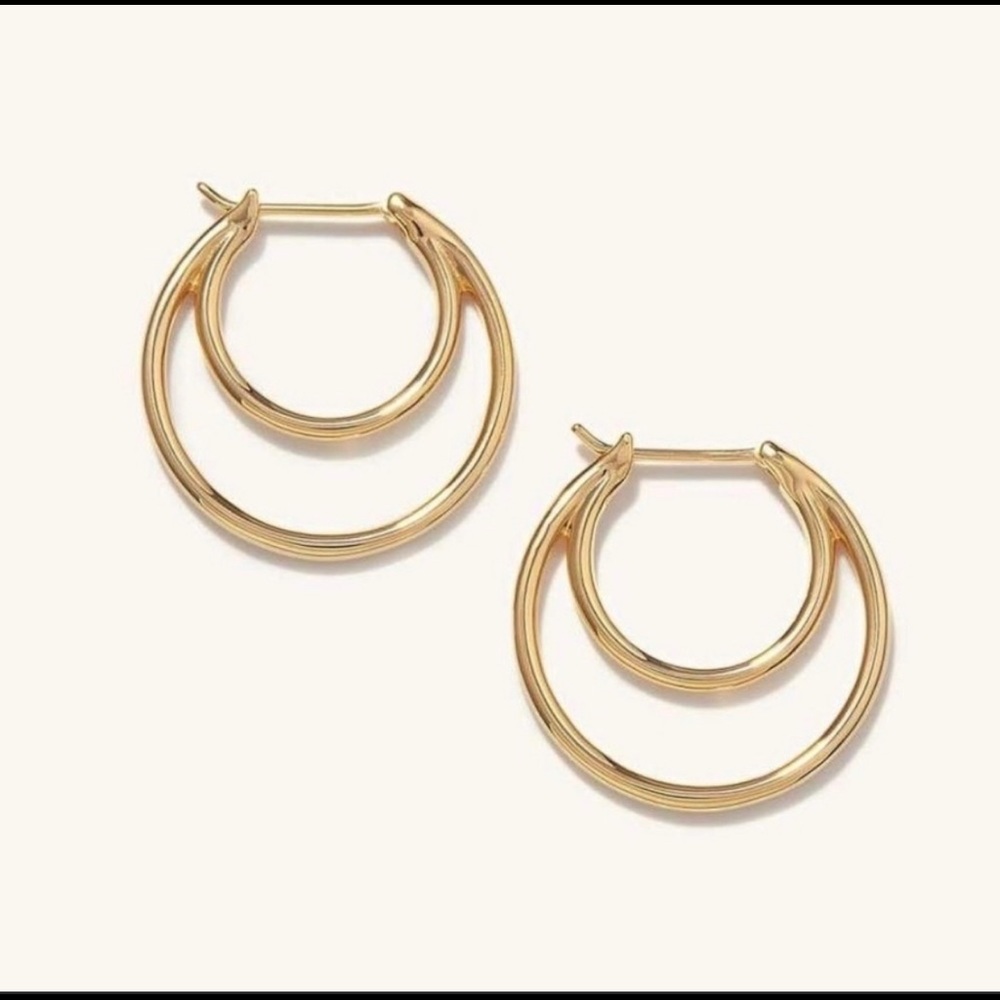 Mejuri Crescent Midi Hoop (only 1 earring) Gold Vermeil